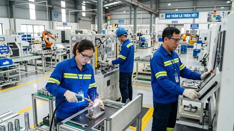 Áo Công Nhân Nhà Máy & KCN: Siêu Bền Chắc, Thấm Hút Mồ Hôi & An Toàn Lao Động