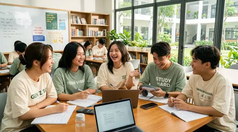 Form áo lớp Boxy Oversize thời thượng giúp cả tập thể tự tin tỏa sáng trong ngày kỷ yếu.