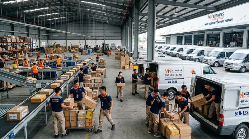 Kho phôi áo quy mô lớn sẵn sàng cung ứng cấp tốc cho các chi nhánh nhượng quyền mới.
