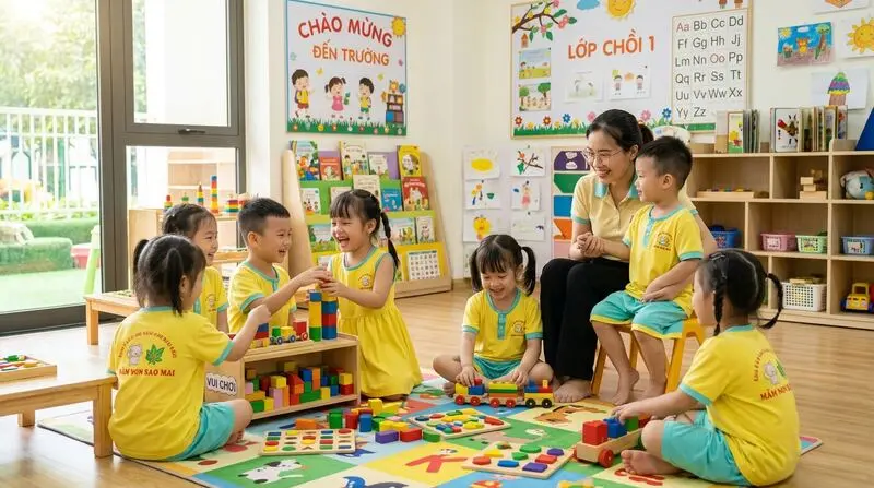 Chuyên gia KHOAOTHUN.COM.VN đón tiếp và tư vấn trọn gói hệ thống nhận diện thương hiệu đồng phục cho đoàn khách hàng doanh nghiệp tại showroom