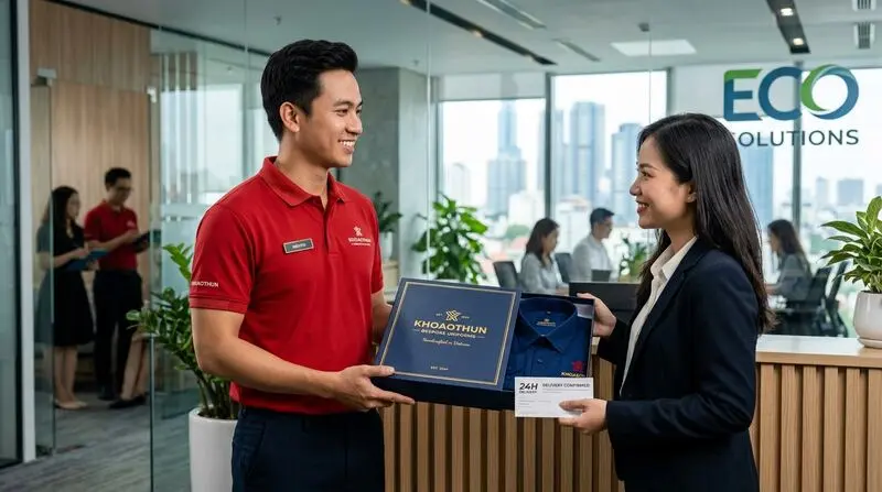 Chuyên viên KHOAOTHUN lắng nghe đóng góp và điều chỉnh thông số áo mẫu trực tiếp trước khi vào chuyền may.