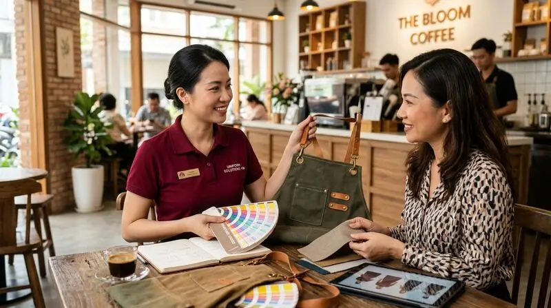 Khăn Spa Thêu Logo: Bông Cotton 100% Kháng Khuẩn, Siêu Thấm Hút & Nâng Niu Làn Da Khách Hàng