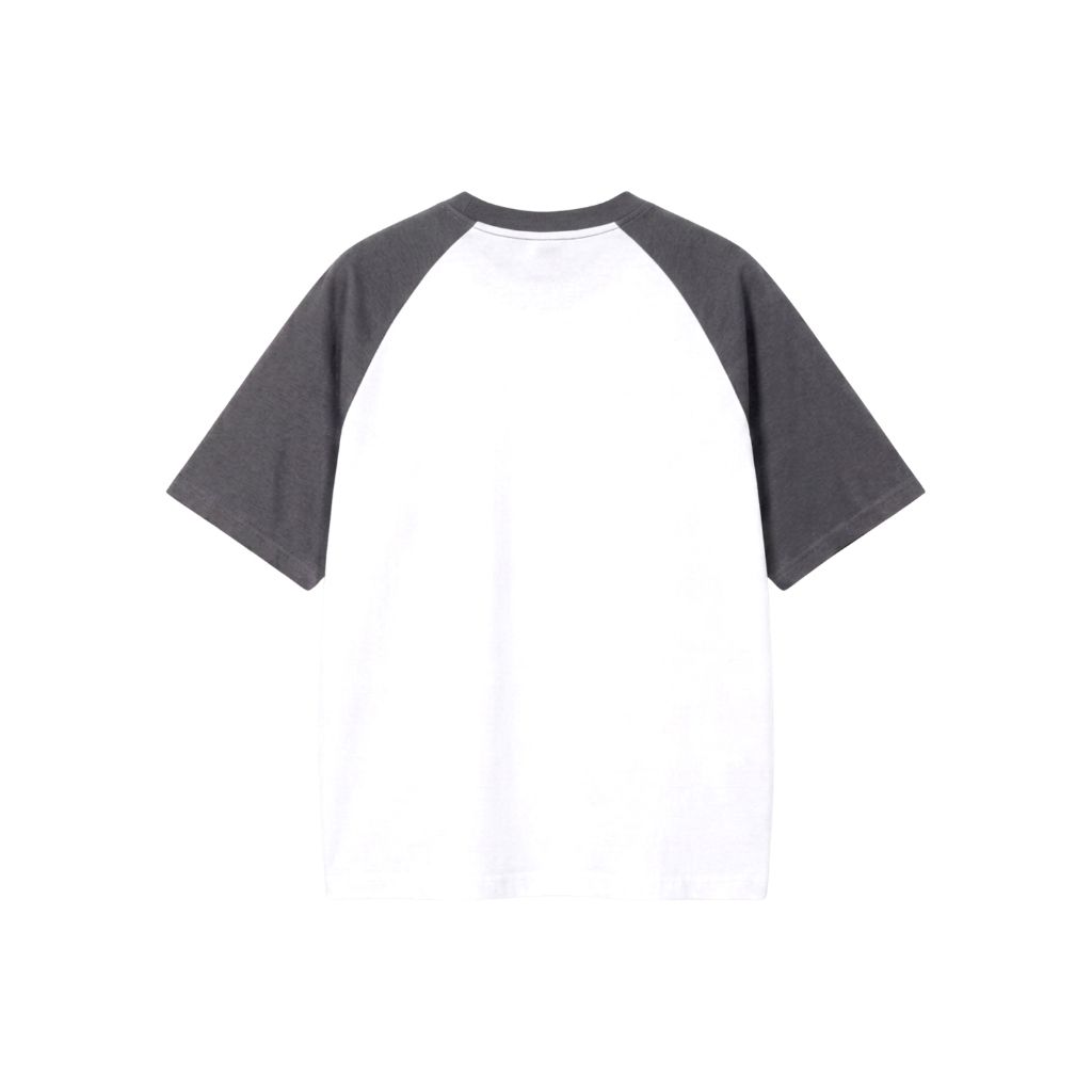 Áo raglan-Trắng xám mặt sau
