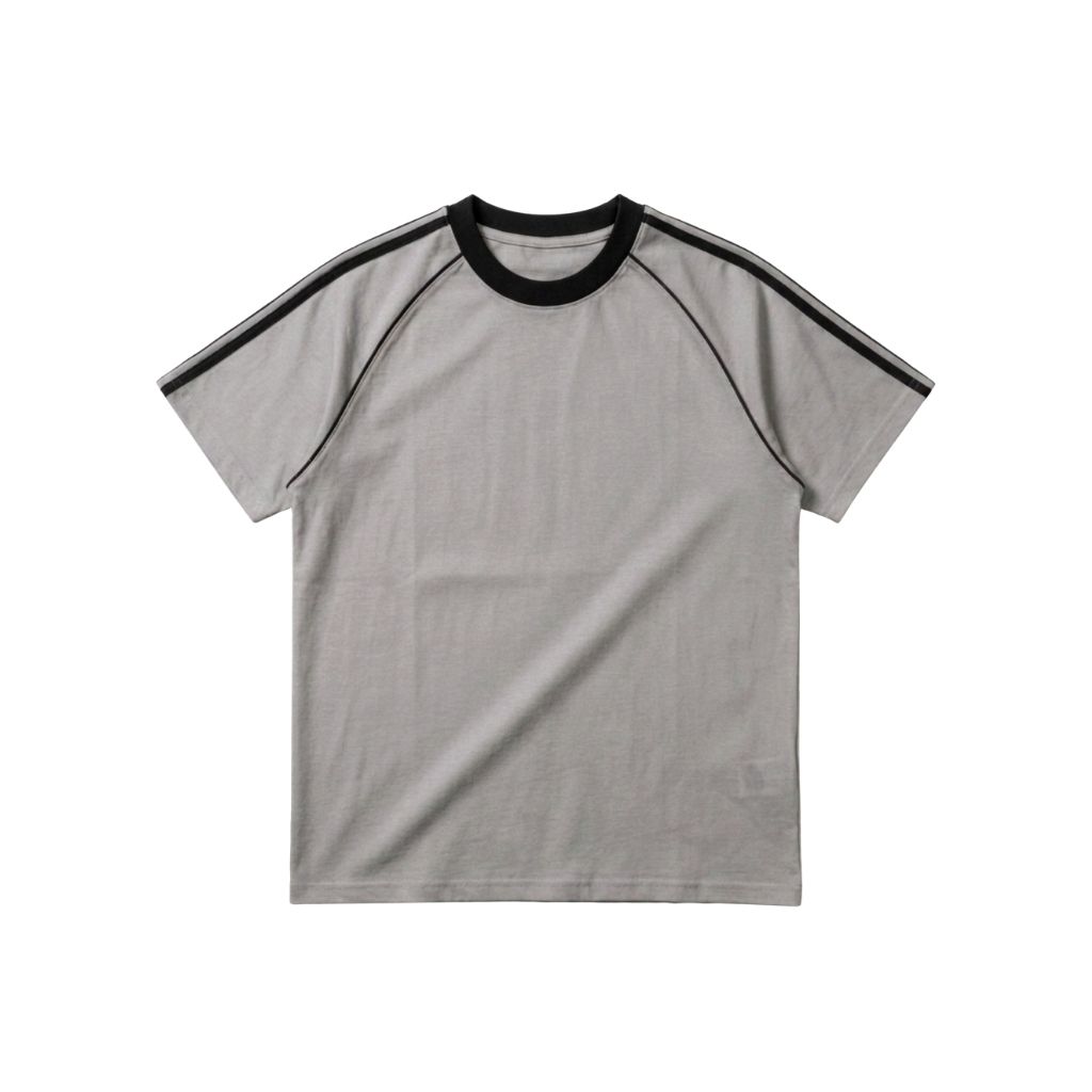 Áo raglan xám đen