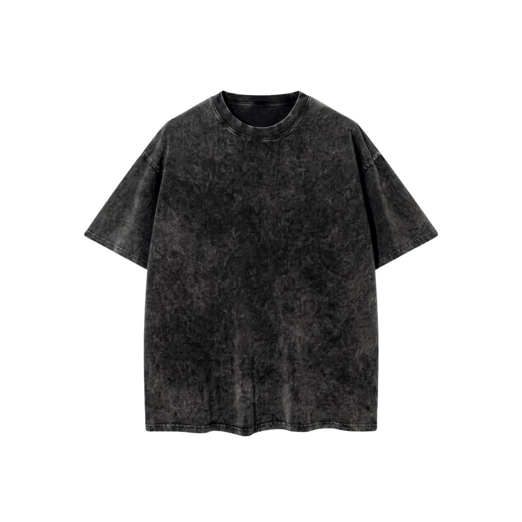 Áo wash oversize-Đen
