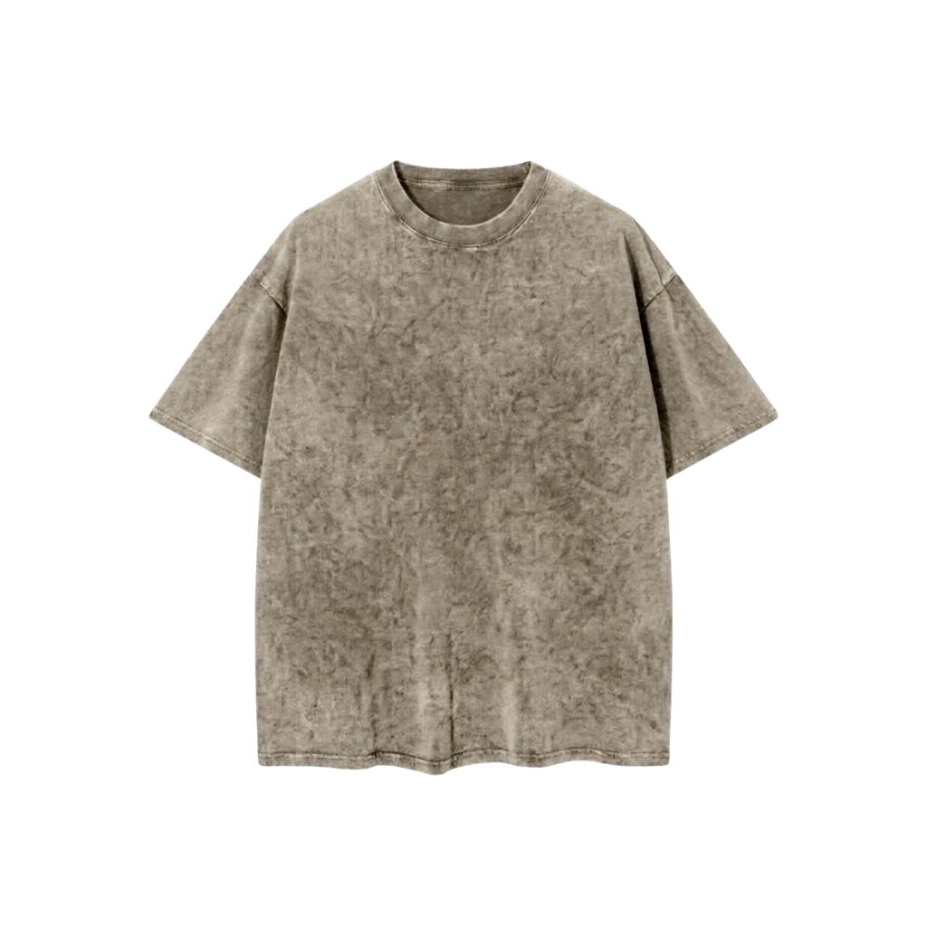 Áo wash oversize-Rêu