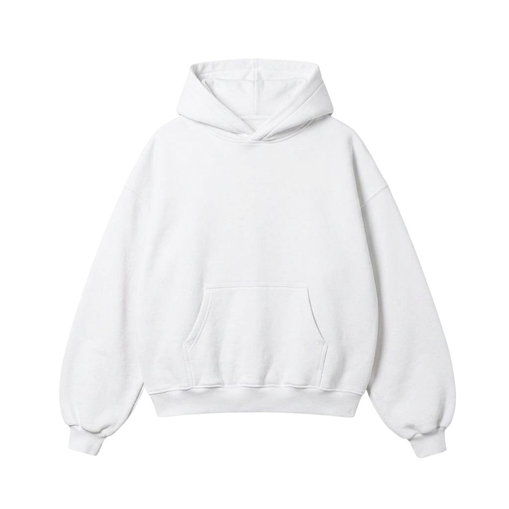 Hoodie nỉ bông-Trắng