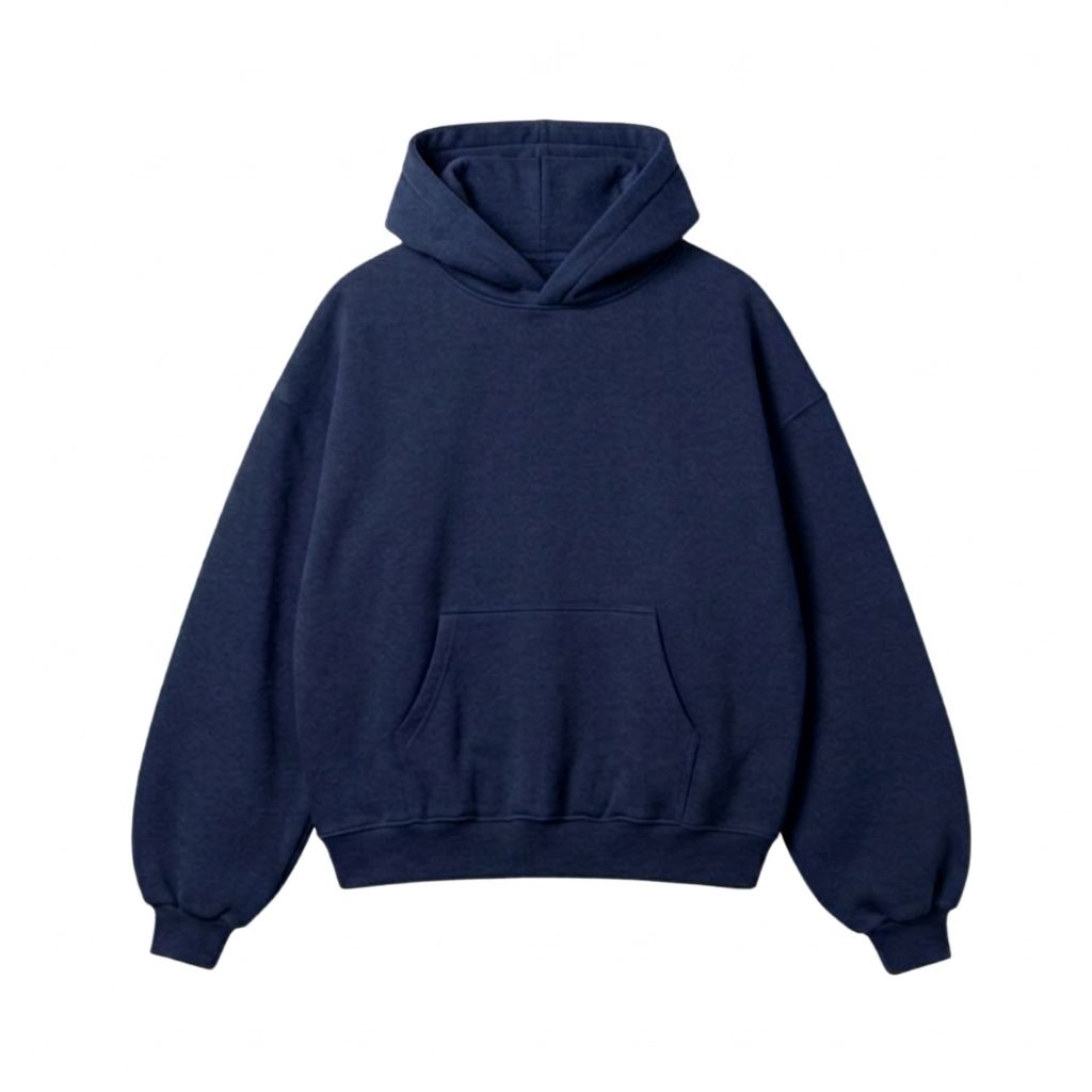 Hoodie nỉ bông-Navy